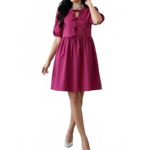 NEW OH! chic mini bow dress in pink